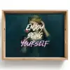 Vrouw - Roos - Quote Dienblad Rechthoek middel -z3d_shopping