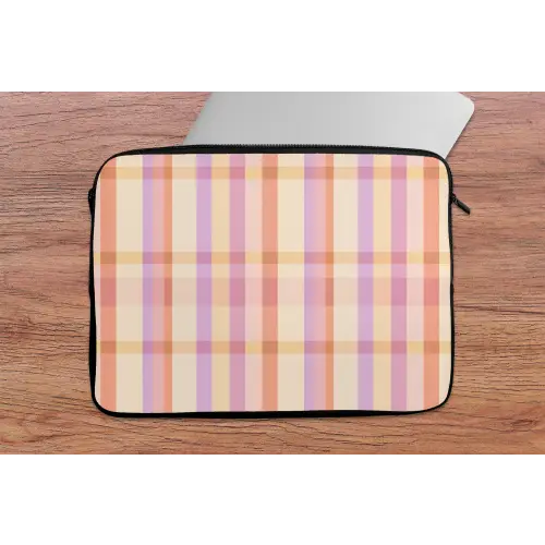 Pastel - uitpatroon - Geometrisch laptophoes neopreen klein 279 -tafel