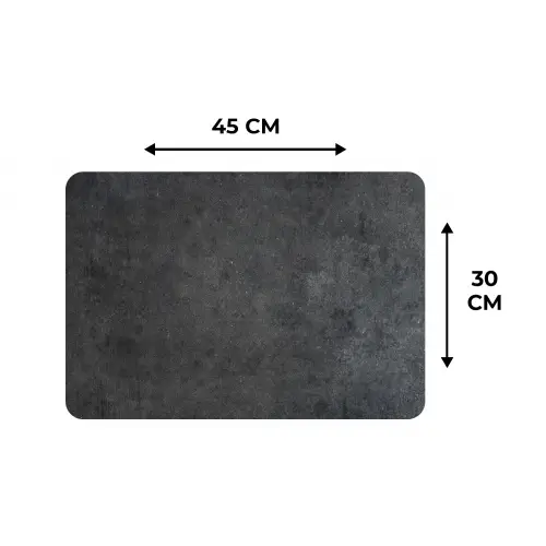 Industrieel - Leisteen - Grijs - Structuur - Beton Placemat vinyl groot -specs