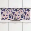 Bloemen - Blauw - Japan - Patronen keuken achterwand 2 middel 871 -3d