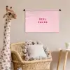 Girl power - Roze - Hartje Wandkleed katoen klein -wsfeer5_kind