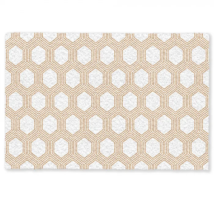 Wit - Patroon - Symmetrisch - Modern Deurmat klein 898 -zkaufland3d