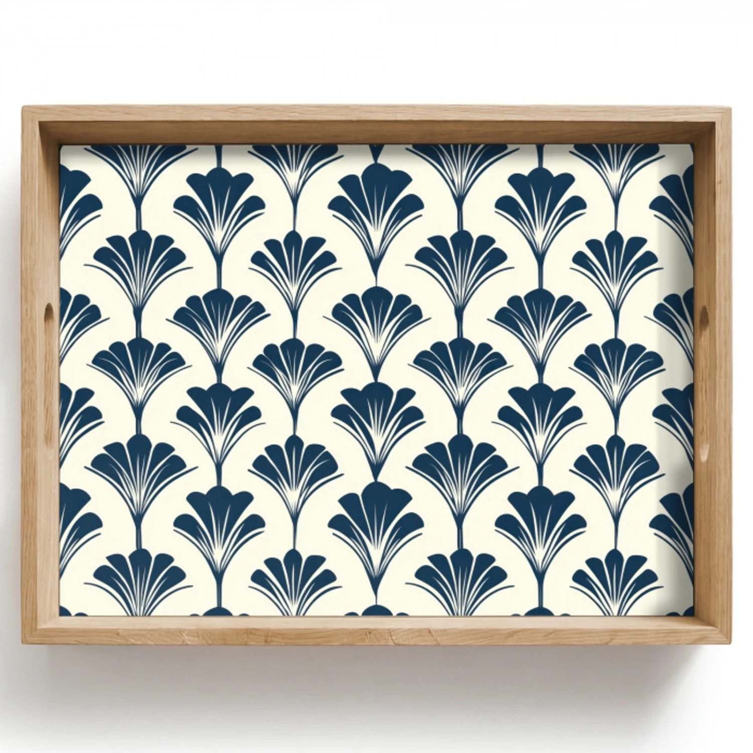 Klassiek - Motief - Blauw Dienblad Rechthoek middel 911 -z3d_shopping