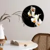 Orchidee - Bloemen - Planten - Botanisch Wandcirkel kunststof plaat 5mm dik klein -sfeer4