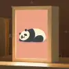 Panda - Slaap - Oranje Light Box met kabel klein -zzz_3d_website