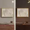 Bloemen - Wit - Planten Light Box met batterij (Wandlamp) middel -sfeer3