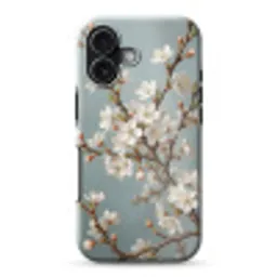 Botanisch - Stilleven - Blauw Toughcase MagSafe Apple iPhone 17 klein -3d