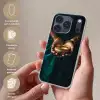 Goud - Kom - Blauw Telefoonhoesje iPhone 17 Pro klein -sfeer3_NL