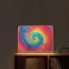 Regenboogkleuren - Tie dye - Light Box met batterij (Wandlamp kind) middel -sfeer1_kind
