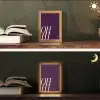 Oh hi - Paars - Cursief Light Box met kabel (Tafellamp) klein -sfeer3