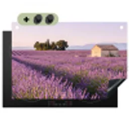 Lavendel - Landschap - Sereen - Paars Inductie beschemer met haakjes klein -3d