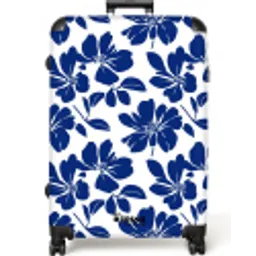 Floraal - Modern - Blauw NBS - Large koffer - Volwassenen Unisex groot -zzzzzzzzkaufland2