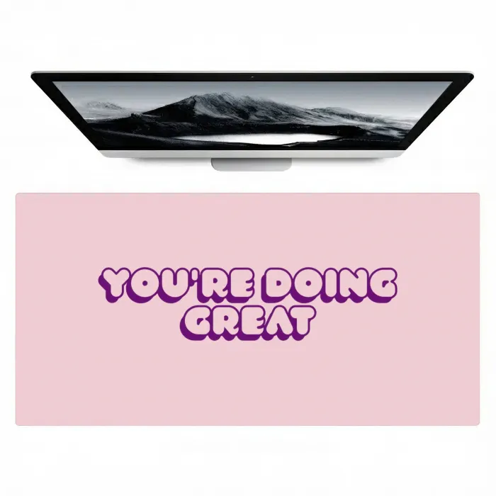 You're doing great - roze - 3D Muismat XXL klein -zzz3d