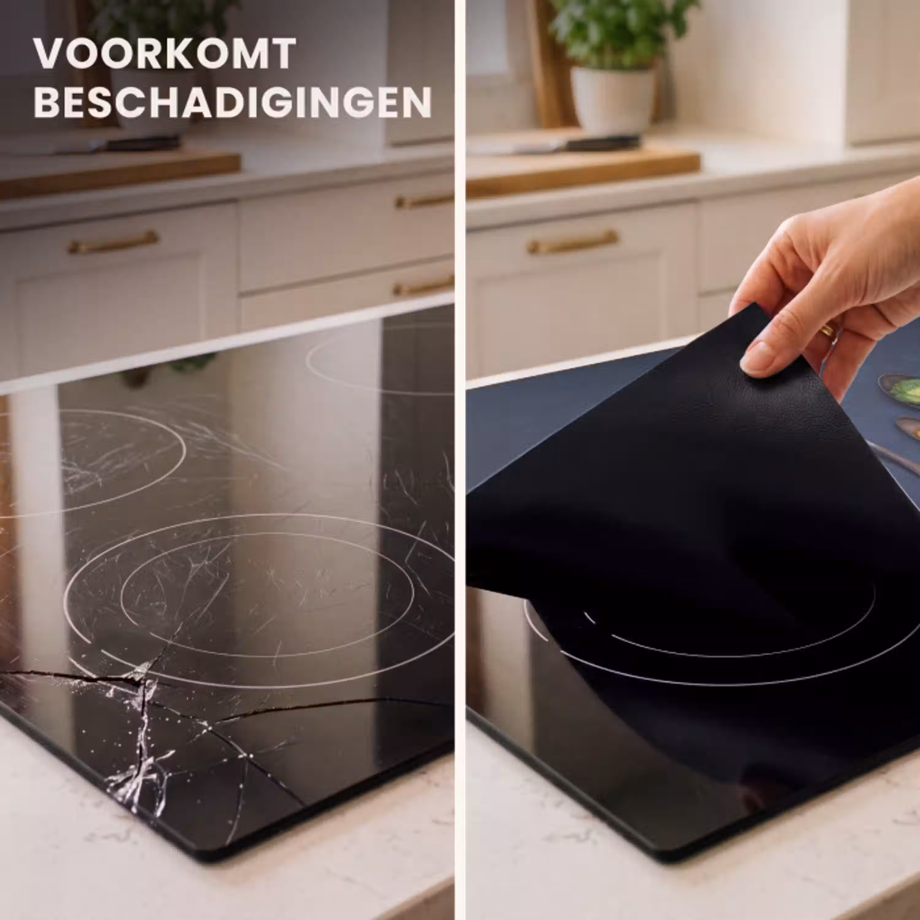 Proeverij in Lepels Inductie beschermer vinyl 3mm klein -sfeer1