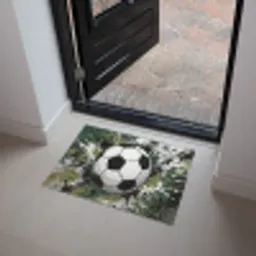 Voetbal - Verf - Spetters - Groen Deurmat klein -sfeer5