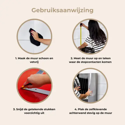 Chef - Garnering - Gerecht keuken achterwand 2 middel -gebruiksaanwijzing_NL