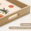 Palmbomen - Abstract - Zon - Heuvels Dienblad Rechthoek middel -USP_HandgreepNL
