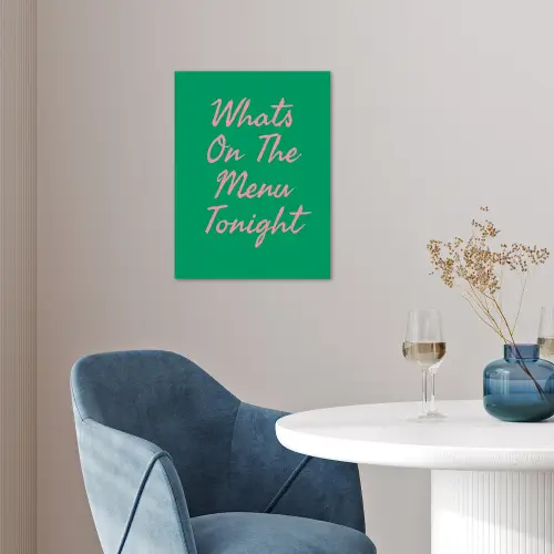 Menu - Quote - Roze poster papier klein -sfeer3