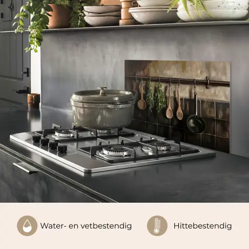 Keukengerei - Rustiek - Tegels - Kruiden keuken achterwand spatscherm klein -usp_NL