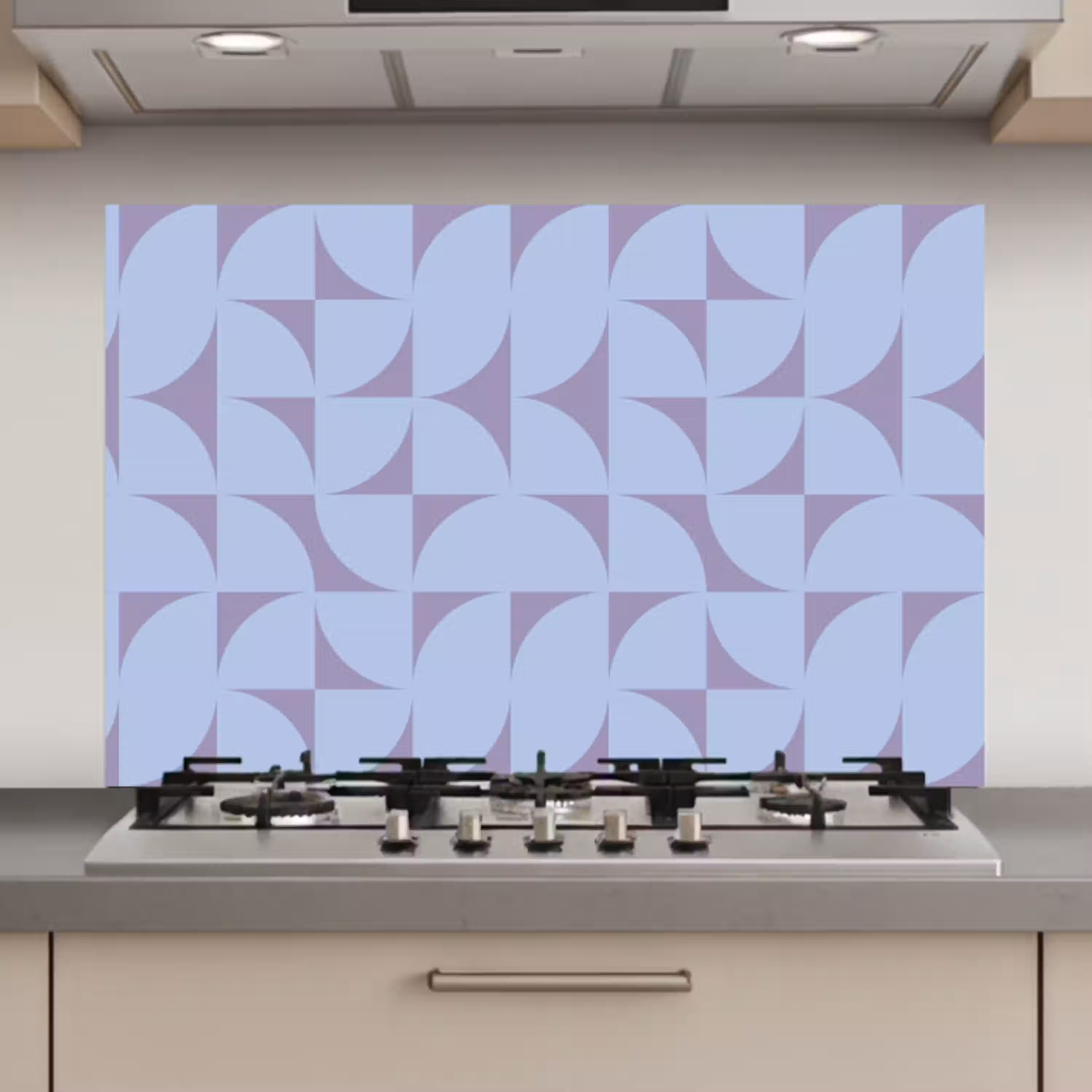 Blokken - Blauw - Paars - Patroon keuken achterwand spatscherm klein 900 -3d_website