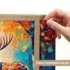 Hert - Bosdieren - Natuur - Kunst Light Box met batterij (Wandlamp) middel -USP_websiteprintNL