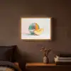 Disco - Discobal - Meloen - Pastel Light Box met batterij (Wandlamp) middel -sfeer4