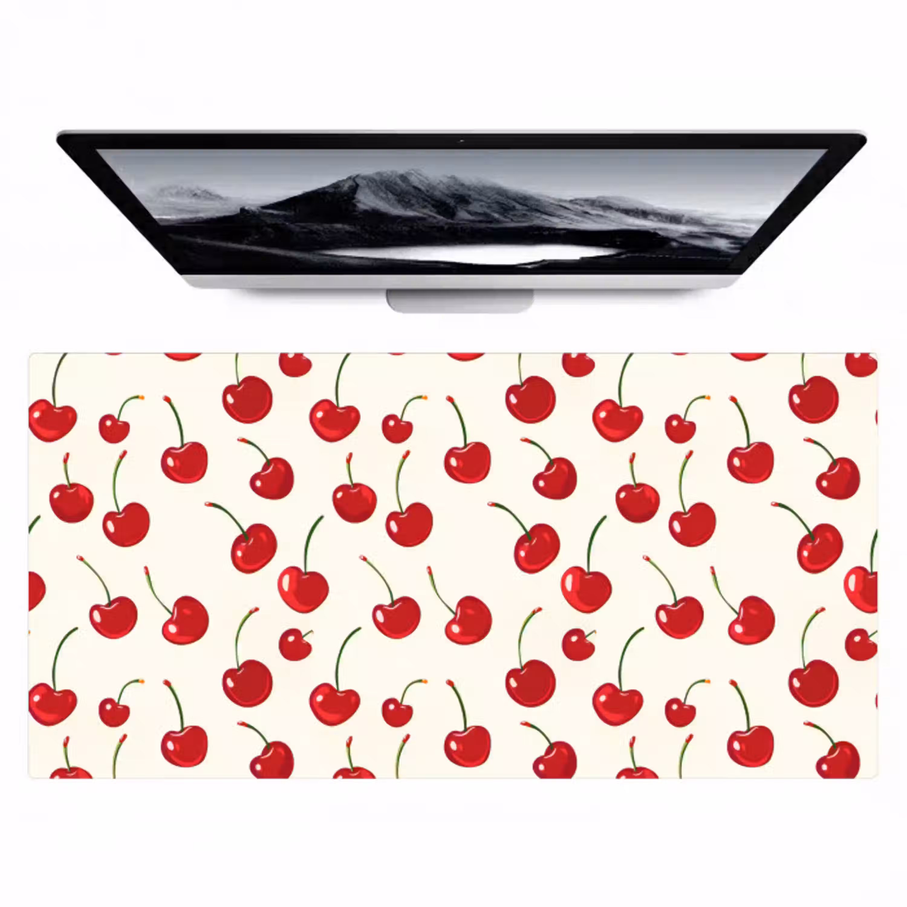 Kersen - Minimalistisch - Rood Muismat XXL klein 681 -zzz3d