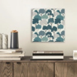 Modern - Bomen - Bos - Patroon - Blauw aluminium wit klein 46 -sfeer1