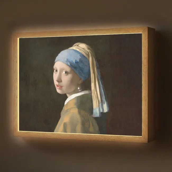 Lightbox - Wandlamp - Meisje met de parel - Schilderij - Oude meesters - Vermeer