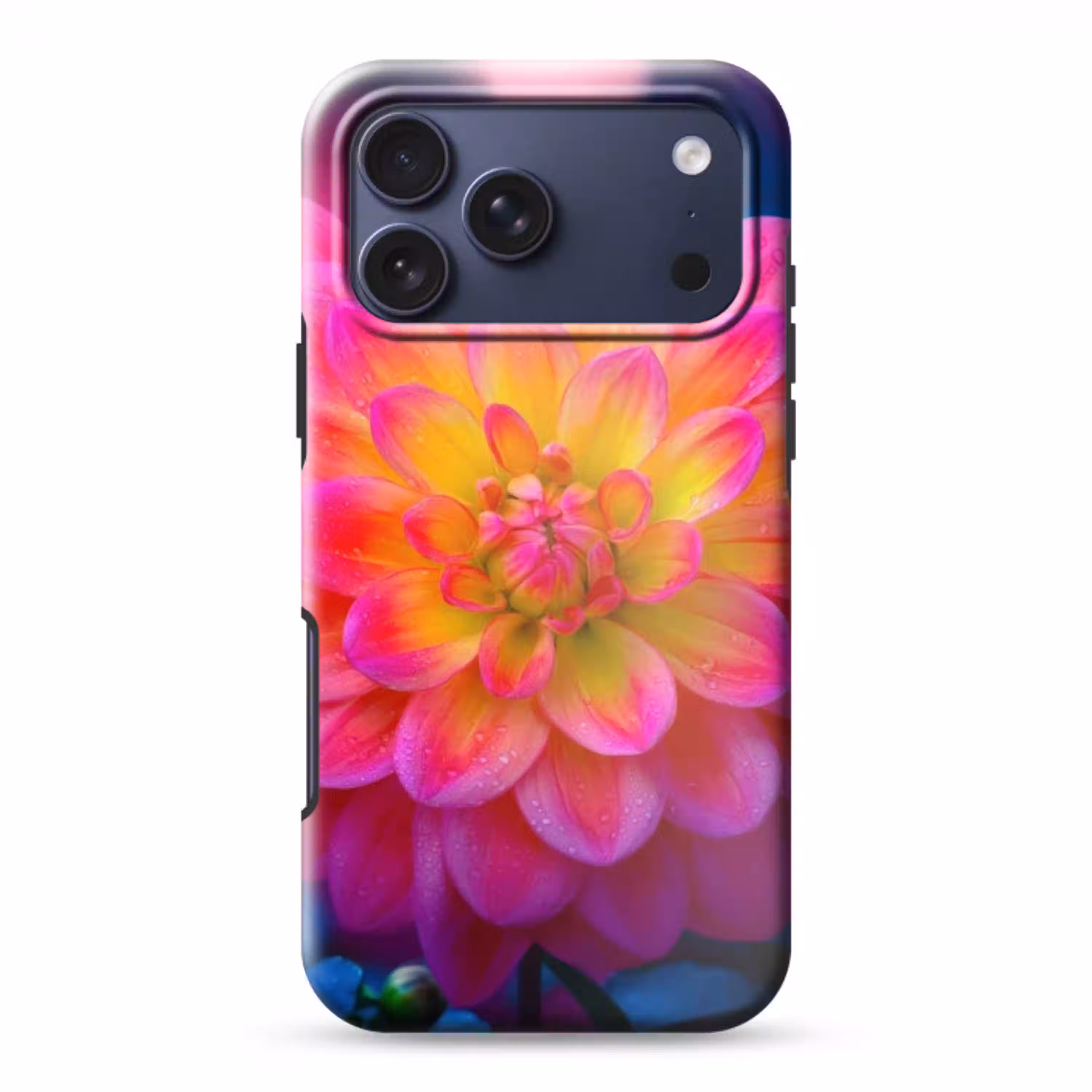 Roze - Dahlia - Kleurrijk Toughcase MagSafe Apple iPhone 17 Pro Max klein -3d