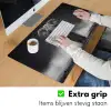 Olifant - Zwart - Wit - Rook Muismat XXL klein -sfeer3