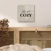 Beige - Winter - Quote - Cozy plexiglas 5mm klein -sfeer4