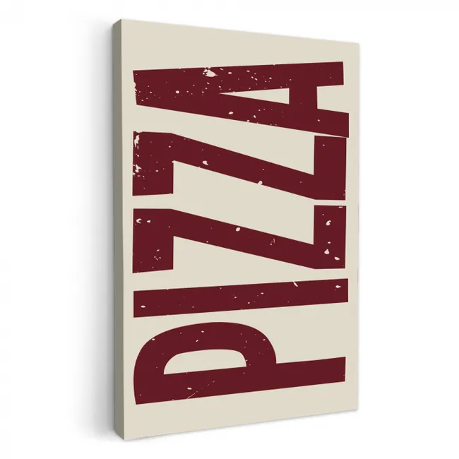 Pizza - Vintage - Decoratie - Japandi KitchenYeah - Keuken - Canvas klein -3d