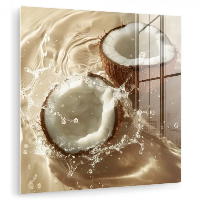 Kokosnoot - Water - Beige - Spetters plexiglas 5mm klein -zzzproduct_nieuw