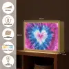 Hartvormig - Tie dye - Paars Light Box met batterij (Wandlamp kind) middel -USP_websiteoverzichtNL