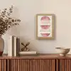 Minimalistisch - Cirkels - Roze Light Box met kabel (Tafellamp) klein -sfeer2