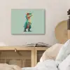 Cartoon - Dino - Oranje - Stekels PET vilt klein -sfeer3