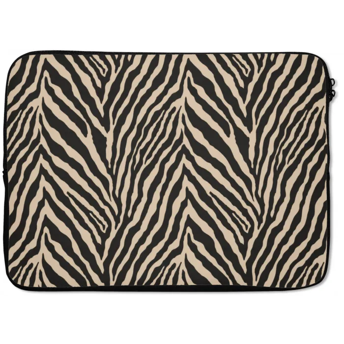 Zebra - Klassiek - Zwart laptophoes neopreen klein 279 -zkaufland3dotto