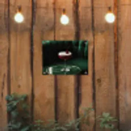 Kers - Cocktail - Rood - Marmer tuinposter los doek klein -sfeer1