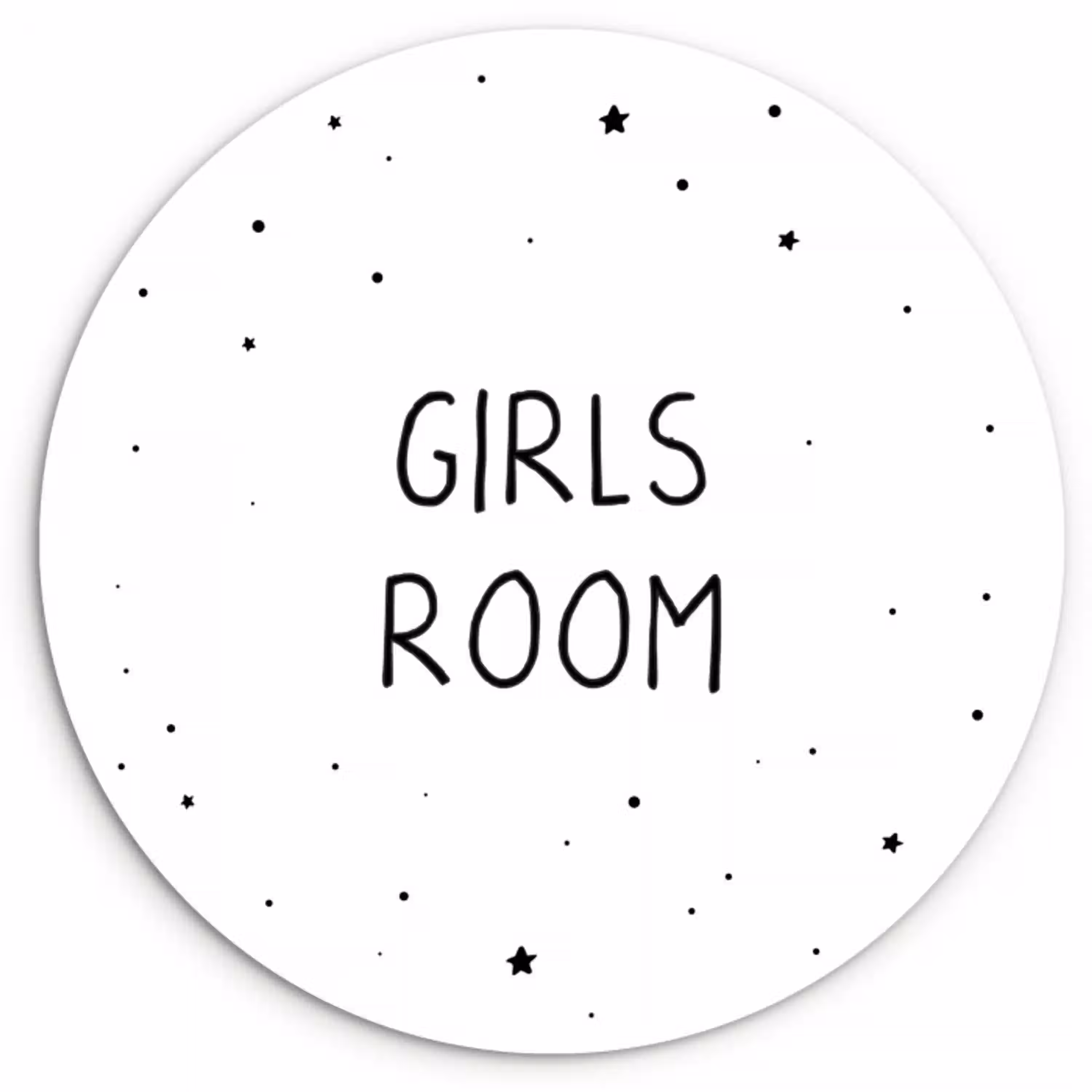 Quotes - Girls room - Meisjes - Kind - Spreuken Wandcirkel kunststof plaat 5mm dik klein -3d