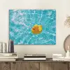 Badeend - Dobberen - Blauw PET vilt klein -sfeer1
