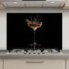 Cocktail - Zwart - Spetters - Glas keuken achterwand spatscherm klein -3d_website