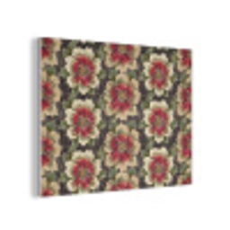 Bloemen - Klassiek - Patroon - Rood PET vilt klein 837 -3d