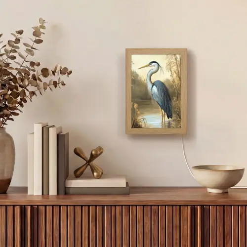 Reiger - Water - Planten Light Box met kabel (Tafellamp) klein -sfeer2