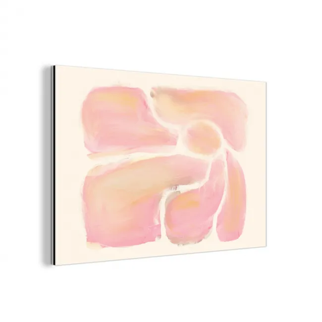 Bloemen - Roze - Natuur - Boho aluminium wit klein -3d