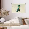 Stekels - Dino - Blauw - Gespierd Wandkleed katoen klein -sfeer1