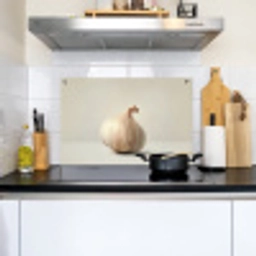 Knoflook - Natuurlijk - Beige Inductie beschemer met haakjes klein -sfeer2