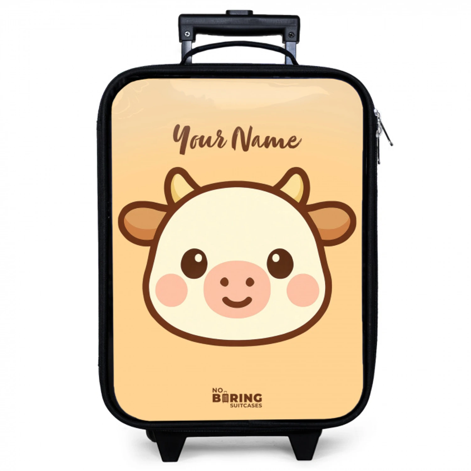 Kawai - Koe - Bruin Kinderkoffer - Zwart klein -zzz_website3d