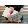 Abstract - Cirkels - Paars laptophoes neopreen klein -tas
