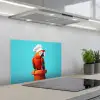 Ara - Koksmuts - Sokkel - Grappig keuken achterwand spatscherm klein -3d_schuin